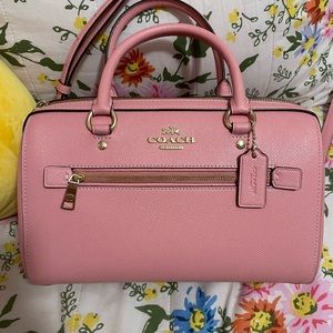 Coach Rowan Pink Satchel Bag